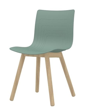 5W-3SW-PP - Solid wood base chair