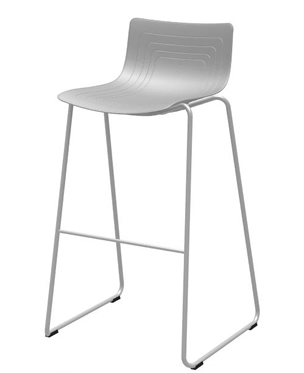 4W-2H-PP - High stool with sled base